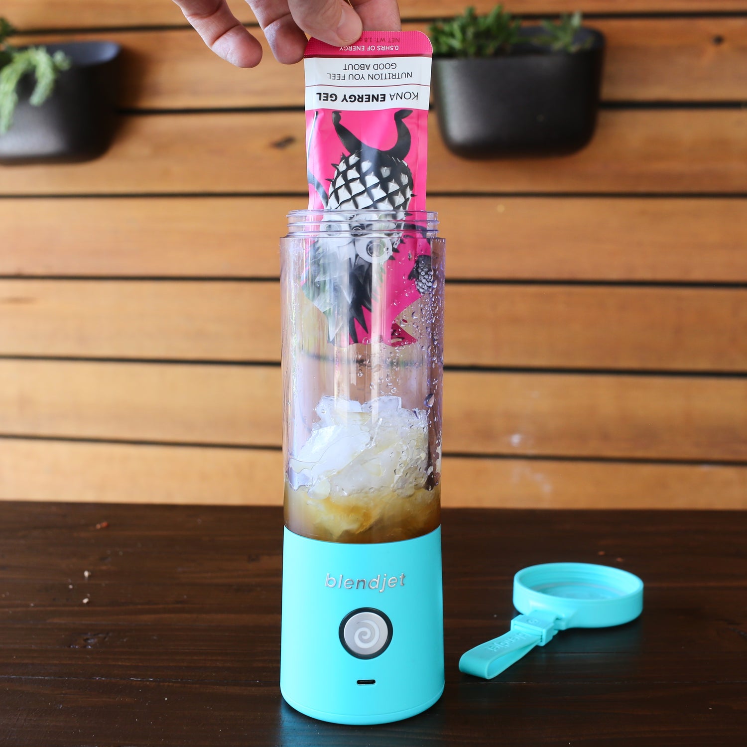 BlendJet blender with Kona Energy Gel