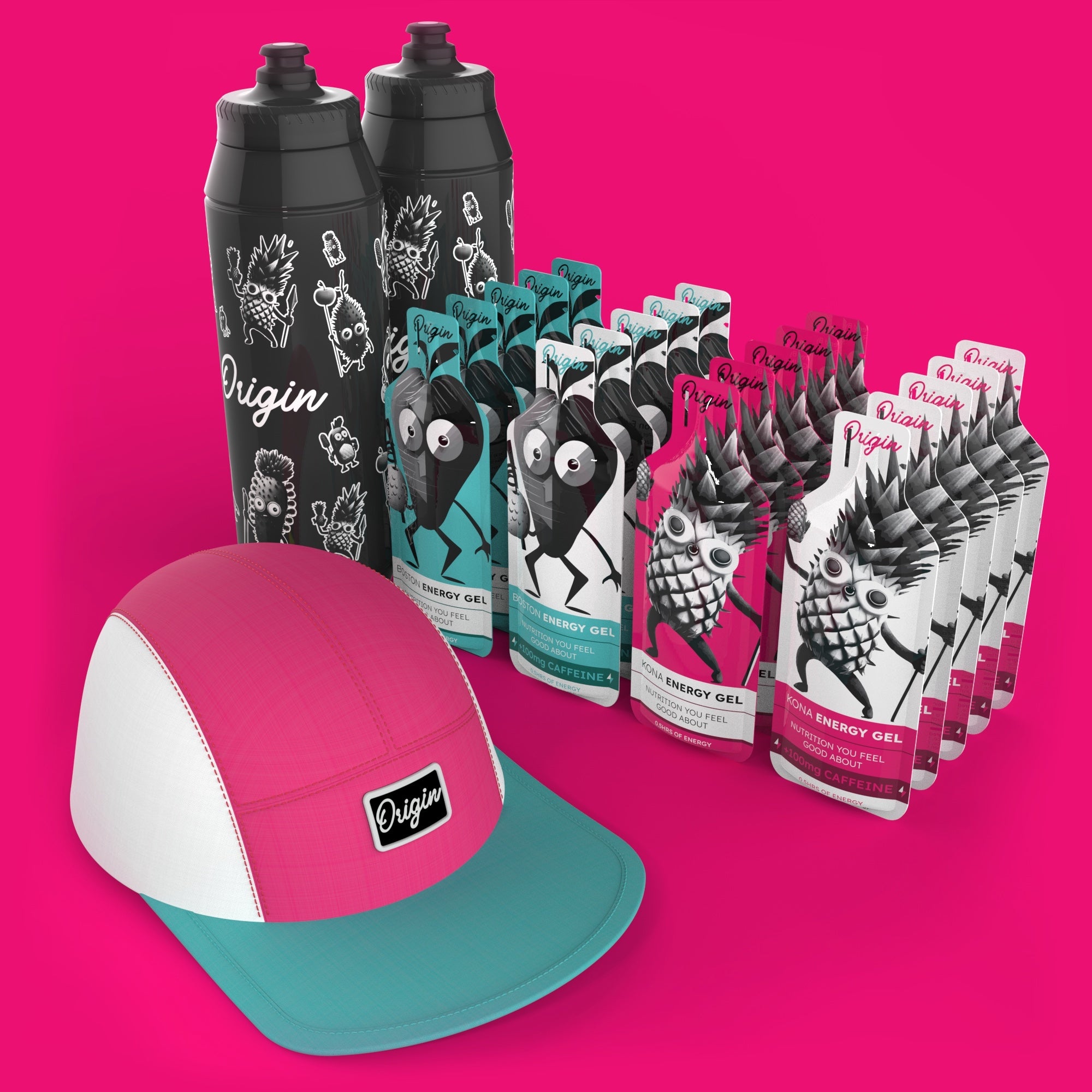LIMITED EDITION | Origin Launch Pack | 20 Gels, Hat, Bottles